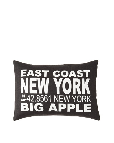 Square Feathers City Signs New York Boudoir Pillow
