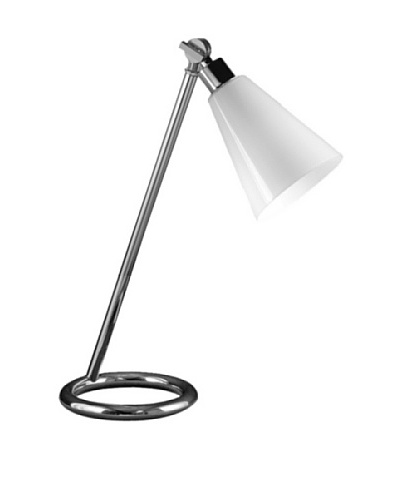State Street Lighting Torchiere/Bridge Table Lamp, Polished Nickel