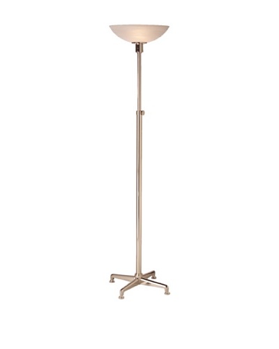 State Street Lighting Adjustable-Height Torchiere [Polished Nickel]