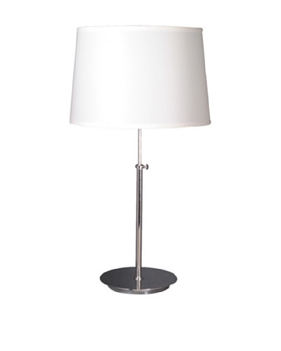State Street Lighting Adjustable-Height Table Lamp, Chrome