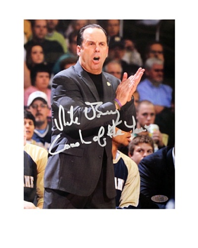 Steiner Sports Memorabilia Mike Brey Yelling On The Sidelines Coach of the Year Signed Photo