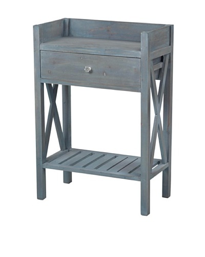 Sterling Biscayne Side Table, Blue Wash