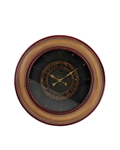 Sterling Le Grande Hotel de Paris Clock, Gold/Maroon/Black