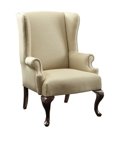 Sterling Home Edmond Chair, Cream/Brown