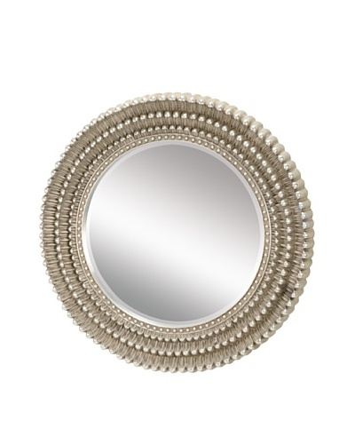 Sterling Home Dahila Mirror, Antique Silver Leaf, 35″ x 35″