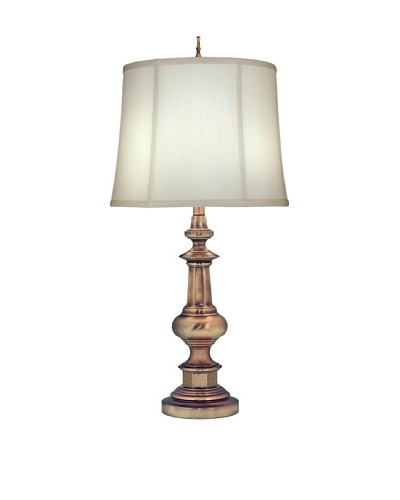 Stiffel Lighting Antique Brass Tall Table Lamp