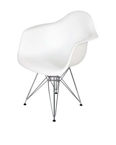 Stilnovo Mid-Century Eiffel Dining Arm Chair, White