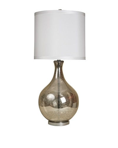 StyleCraft Large Mercury Glass Urn-Style Table Lamp, Northbay