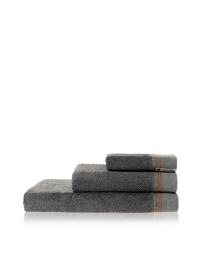 Successful Living from Diesel Selvedge Solid Towel Set, Denim Grey