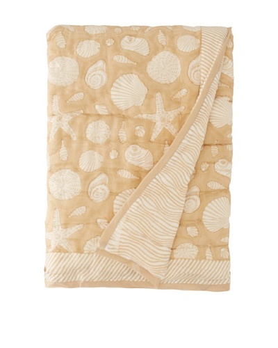Suchiras Shell Quilted Throw, Sand, 45 x 60