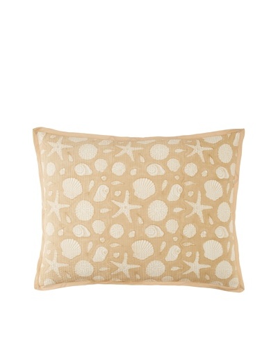 Suchiras Shell Pillow Sham, Sand, Standard