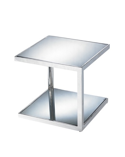 Sunpan Nolan Mirrored Side Table