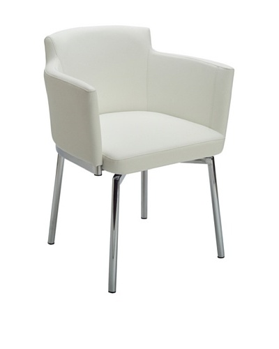Sunpan Garcia Swivel Chair, White
