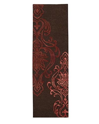 Surya Candice Olson Modern Classics Rug, Chocolate/Rust/Brick, 2' 6 x 8'