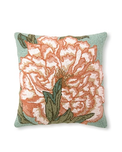 Suzanne Nicoll Floral Panel 18 x 18 Hook Pillow