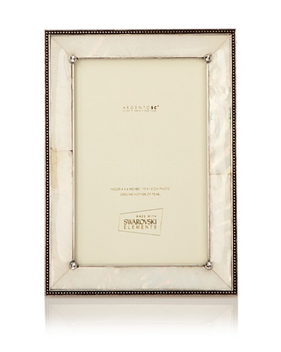 Swarovski by Argento SC Romance Mother-of-Pearl Picture Frame [Ivory]