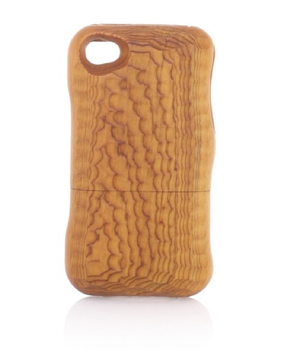 Real Wood iPhone 4/4S Case, U-Shaped Knife, Japanese Yew