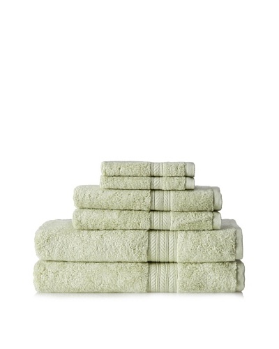 Terrisol Cotton/Rayon from Bamboo 6-Piece Towel, Grass