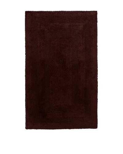 Terrisol Extra Large Reversible Cotton Bath Rug [Chocolate]