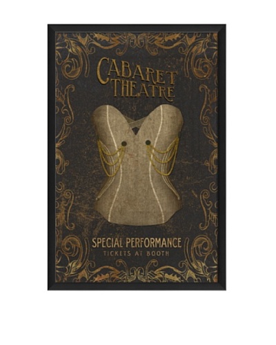 The Artwork Factory Cabaret Theatre Corset Framed Giclée