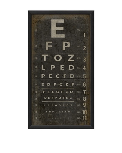 The Artwork Factory Eye Chart Framed Giclée