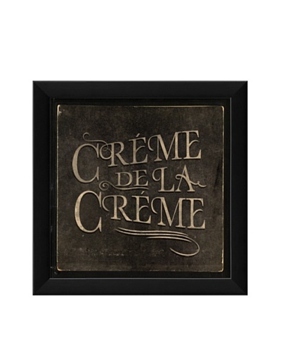 The Artwork Factory French Phrase Crème de La Crème Framed Giclée