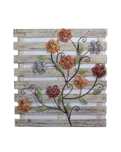 Wooden Floral Wall Décor