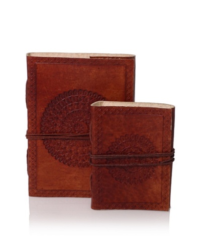 The HomePort Collection Set of 2 Leather Traveler's Notebooks