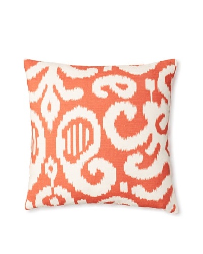 The Pillow Collection Teorra Ikat Decorative Pillow [Flame]