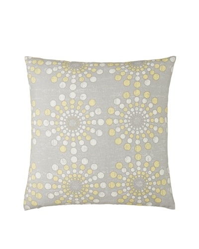 The Pillow Collection Laidley Dot Pillow, Canary, 18 x 18