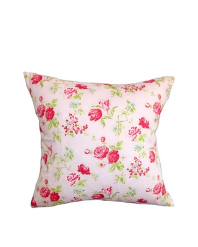 The Pillow Collection Verrin Floral Pillow, Pink