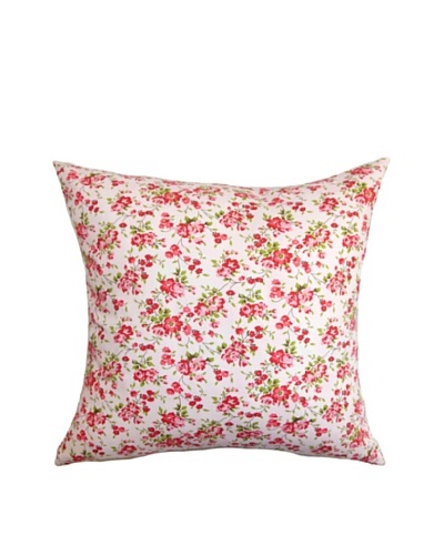 The Pillow Collection Florianne Floral Pillow, Pink
