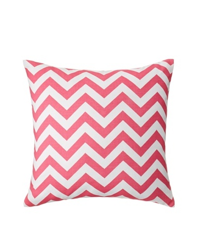 The Pillow Collection Xayabury Zig-Zag Decorative Pillow, Candy Pink, 18 x 18