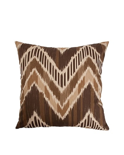 The Pillow Collection Aacharya Zigzag Pillow, Walnut