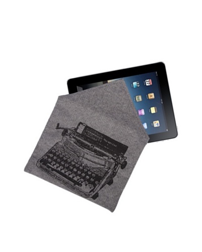 Thomas Paul Typewriter Hand-Screened iPad Envelope, Denim