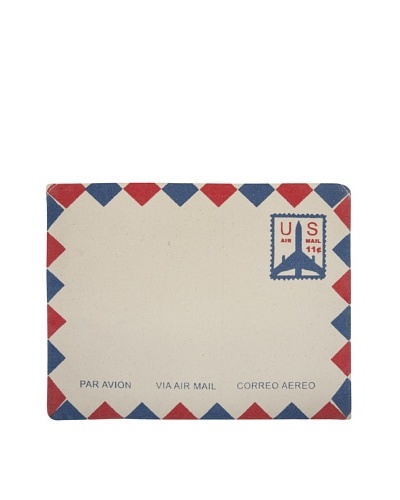 Thomas Paul Blue Air Mail Hand-Screened iPad Envelope, Blue