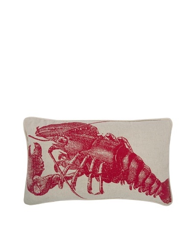 Thomas Paul Lobster Feather Pillow, Lava