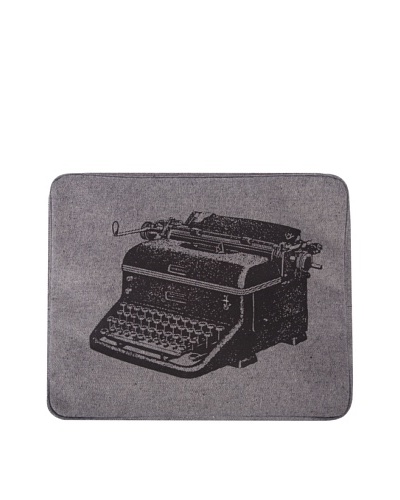 Thomas Paul Typewriter Hand-Screened Laptop Sleeve, Blue