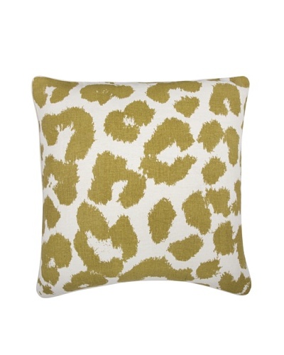 Thomas Paul Leopard Feather Pillow, Ochre