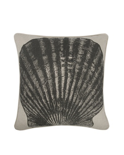 Thomas Paul Shell Feather Pillow, Charcoal