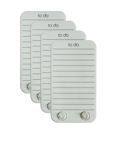 Three by Three Set of 4 Stick It! To-Do Boards, WhiteAs You See