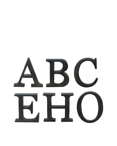 Three Hands Set of 6 ABCEHO Wall Letters