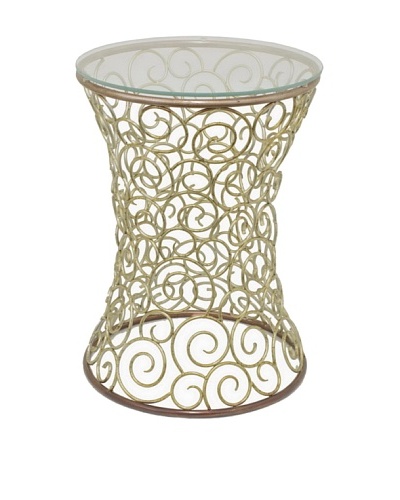 Three Hands Metal Accent Table