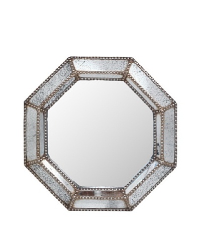 Three Hands Studded Octagon Wall MirrorAs You See
