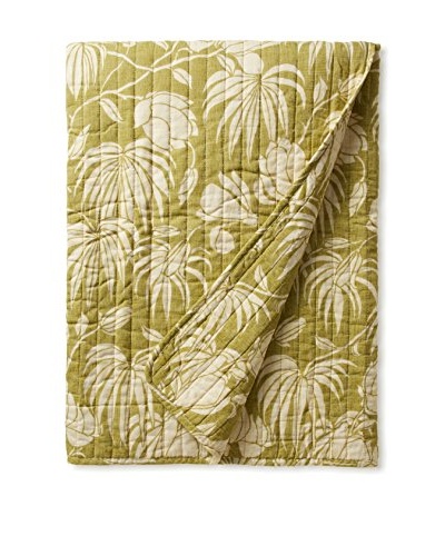 Tommy Bahama Plantation Floral Throw, Lime