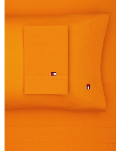 Tommy Hilfiger Solid Sheet Set [Orange]