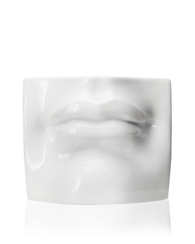 Tozai Sensual Mouth Wall Sculpture by Fabienne Jouvin, WhiteAs You See
