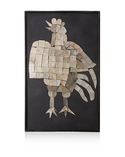 Tozai Rooster Rustic Collage Wall Art, Gray/BlackAs You See