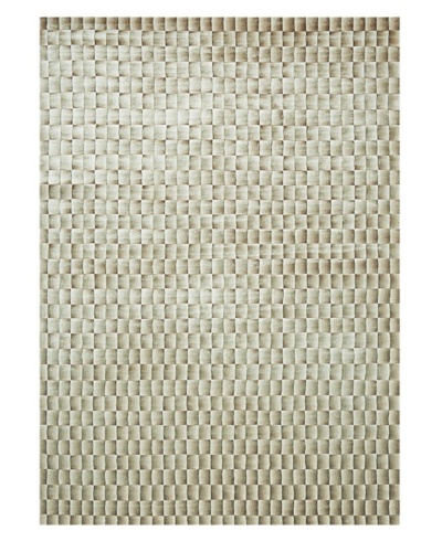 Trade-Am Illusion Bamboo Viscose Silk Rug [Beige/Brown]