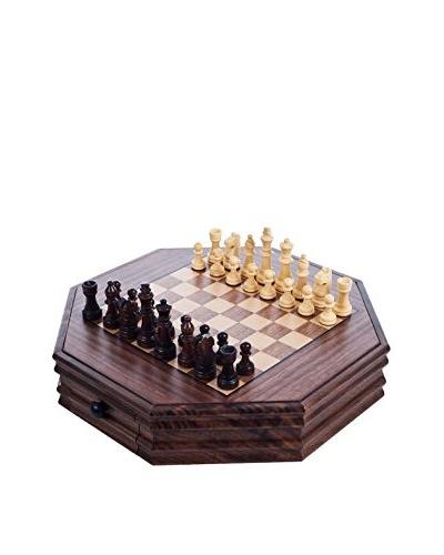 Trademark Global Octagonal Chess and Checkers Set